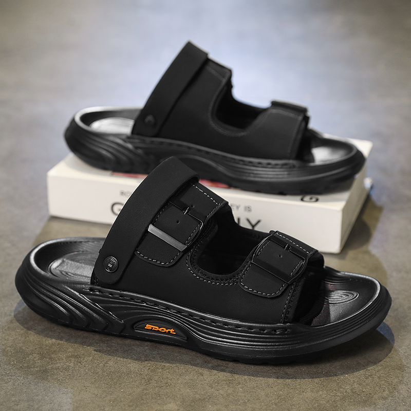 Flip Flop Leather Men - Platform Leather Male Slippers Men Luxury