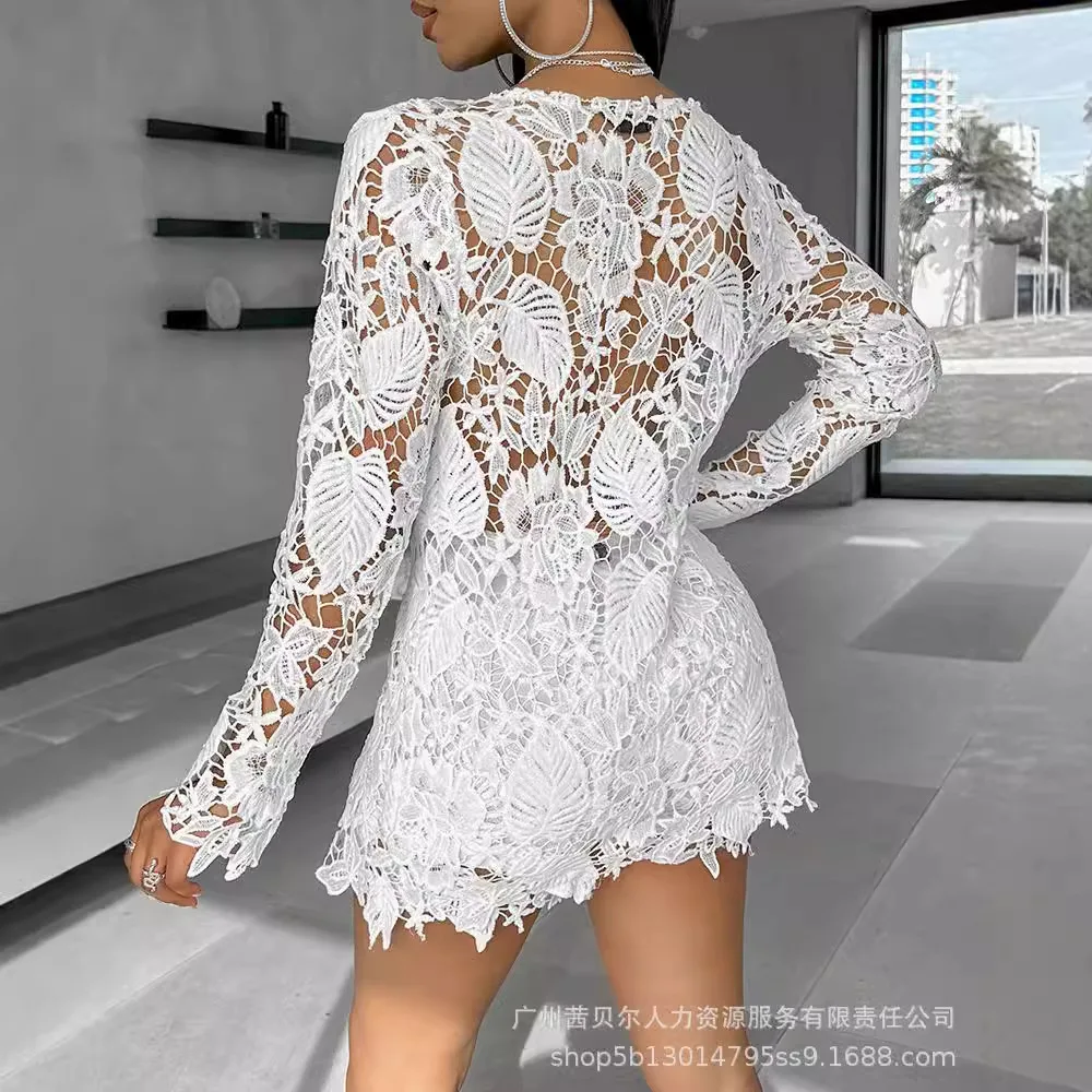Women Sexy Short Sets Hollow O - Linen Shirt Breathable 评论和价格