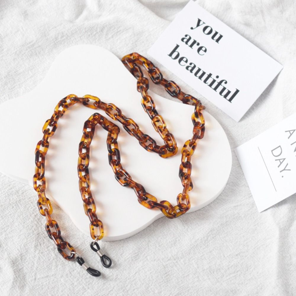 Anti-Slip Leopard Acrylic Glas - Sunglass Retainer Cord 评论和价格