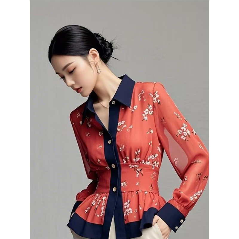 2025 Spring Autumn New Tempera - Shirt Camp Collar 评论和价格