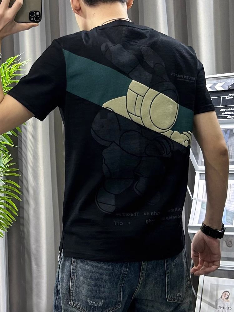Male Tees Shirts White Linen T - Short Linen Drawstring 评论和价格