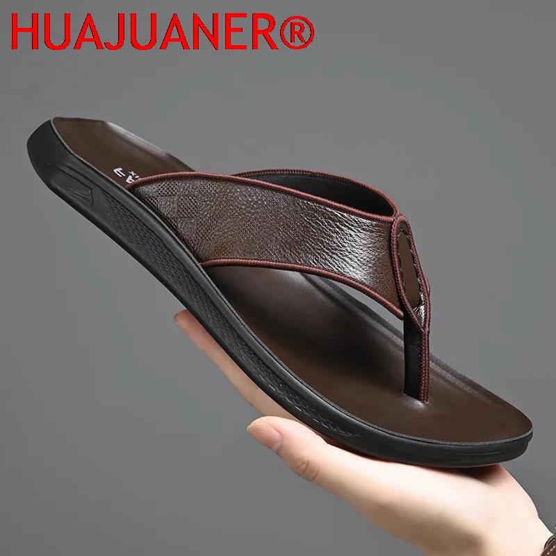 Casual Outdoor Men's Sandals S - Flip Flop Leather Men 评论和价格