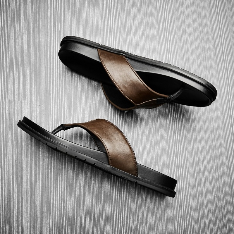 2026 Summer New Mens Genuine L - Flip Flop Leather Men 评论和价格