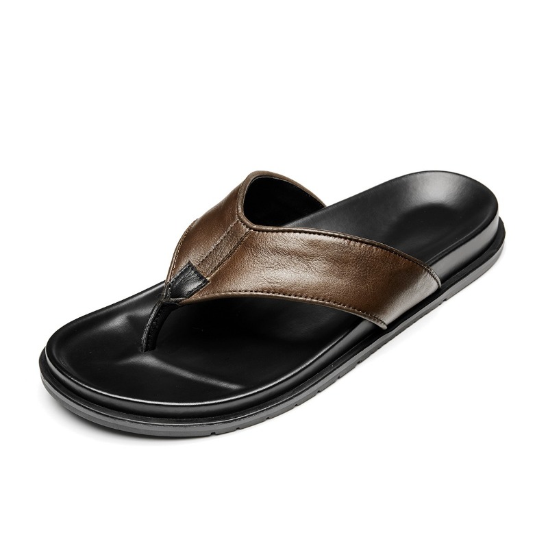 2026 Summer New Mens Genuine L - Flip Flop Leather Men 评论和价格